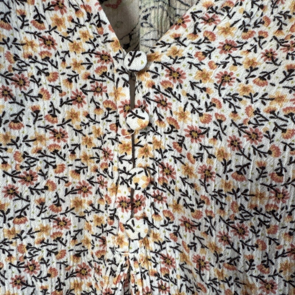 Farmers Market by One World Boho Printed Scoop Neck Flowy Long Sleeve Blouse 1XL - Picture 4 of 8